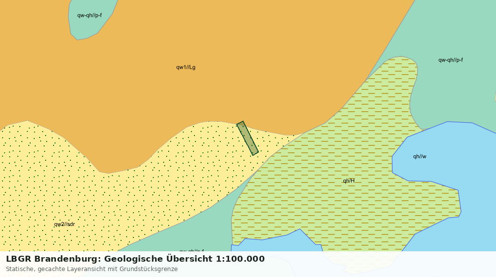 Statische Kartenansicht: LBGR Brandenburg: Geologische Übersicht 1:100.000