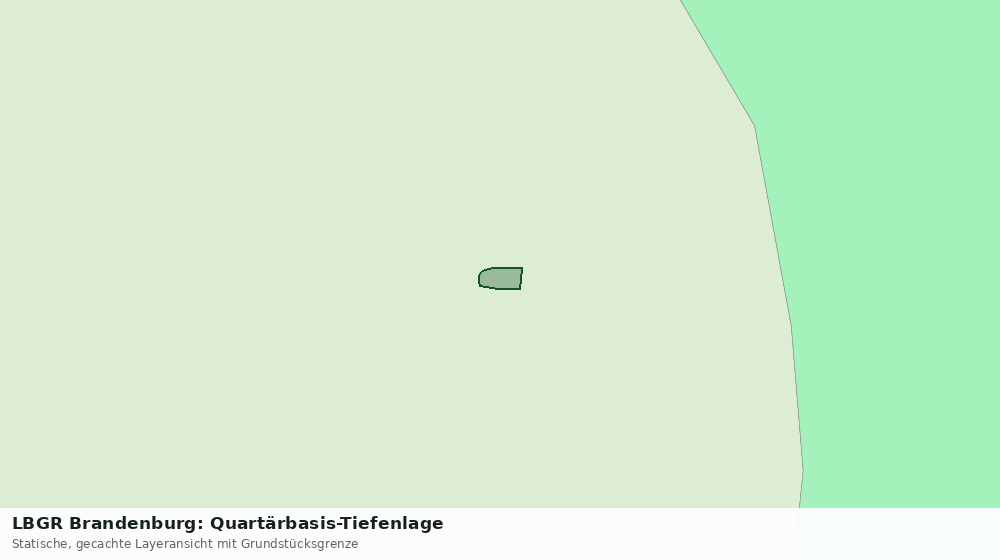 Statische Kartenansicht: LBGR Brandenburg: Quartärbasis-Tiefenlage