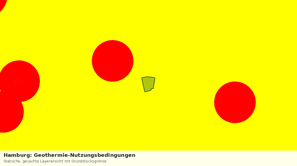 Statische Kartenansicht: Hamburg: Geothermie-Nutzungsbedingungen