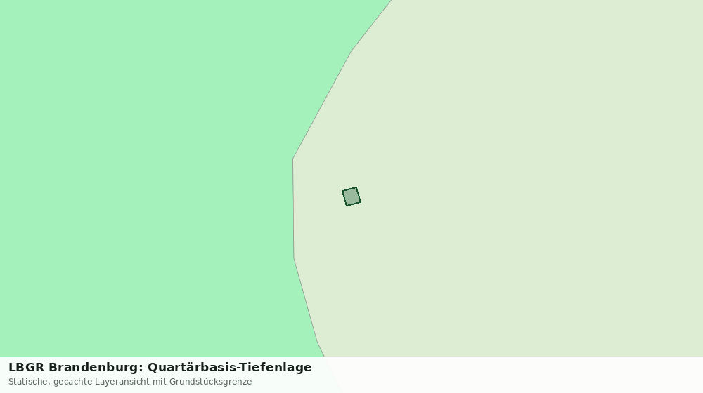Statische Kartenansicht: LBGR Brandenburg: Quartärbasis-Tiefenlage