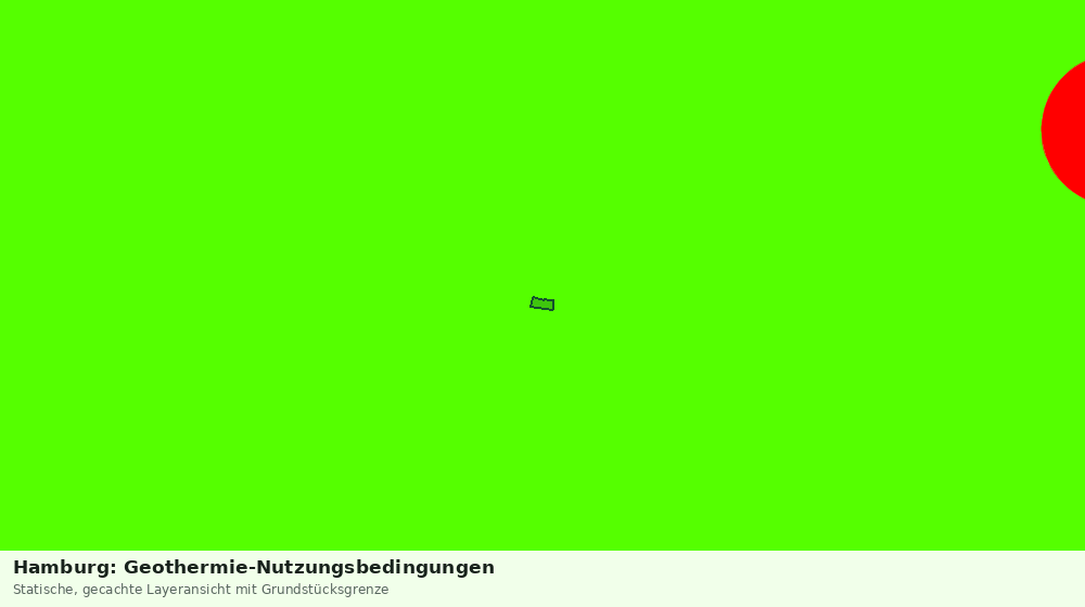 Statische Kartenansicht: Hamburg: Geothermie-Nutzungsbedingungen