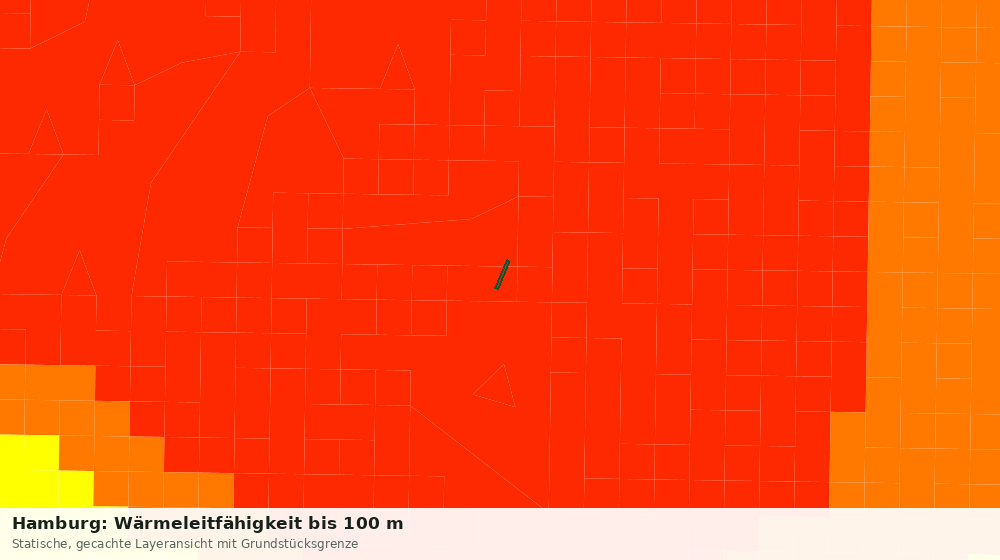 Statische Kartenansicht: Hamburg: Wärmeleitfähigkeit bis 100 m