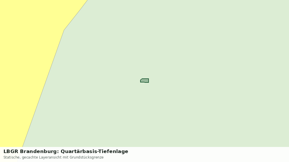 Statische Kartenansicht: LBGR Brandenburg: Quartärbasis-Tiefenlage