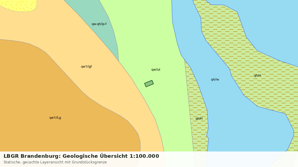 Statische Kartenansicht: LBGR Brandenburg: Geologische Übersicht 1:100.000