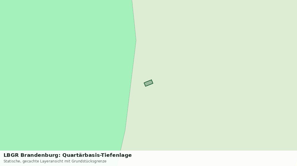 Statische Kartenansicht: LBGR Brandenburg: Quartärbasis-Tiefenlage