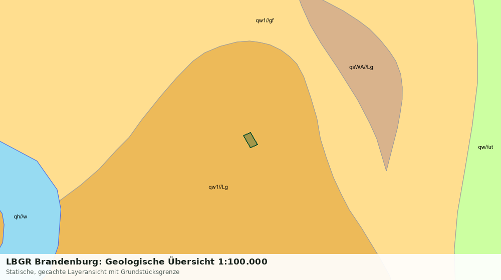 Statische Kartenansicht: LBGR Brandenburg: Geologische Übersicht 1:100.000