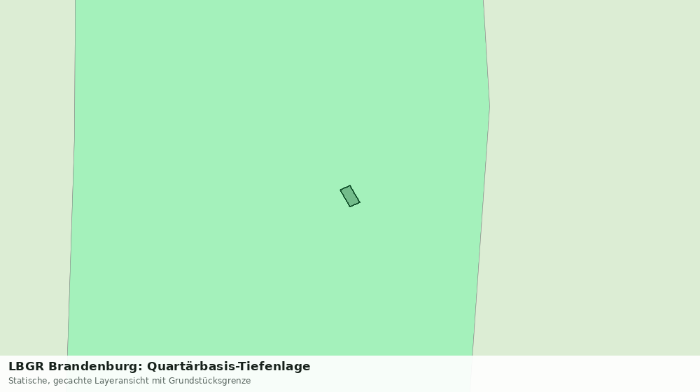 Statische Kartenansicht: LBGR Brandenburg: Quartärbasis-Tiefenlage