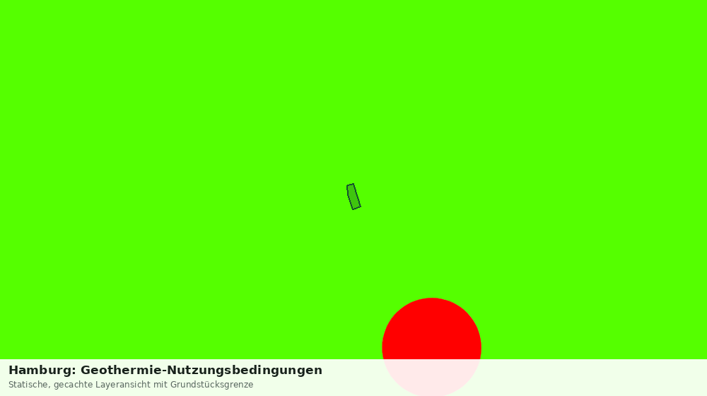 Statische Kartenansicht: Hamburg: Geothermie-Nutzungsbedingungen