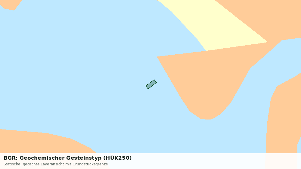 Statische Kartenansicht: BGR: Geochemischer Gesteinstyp (HÜK250)