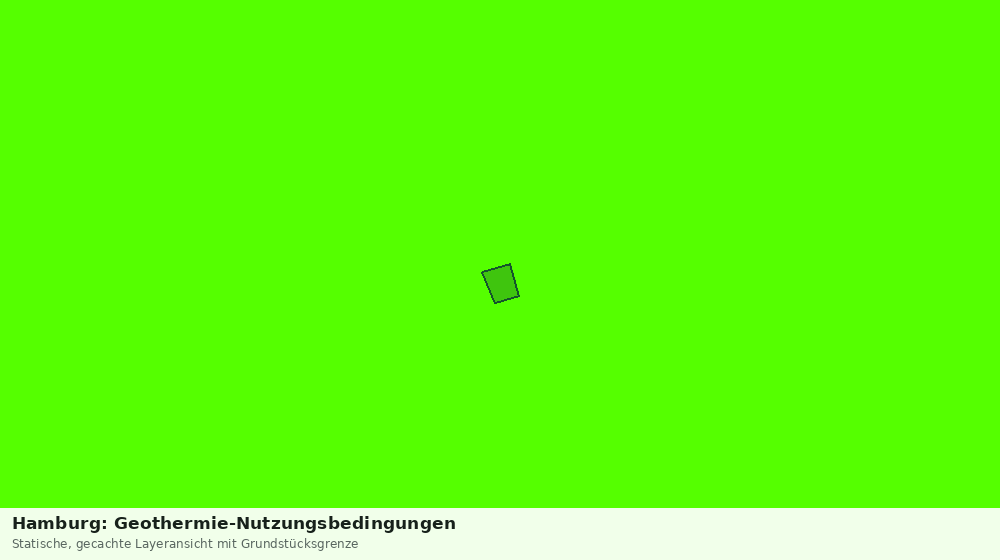 Statische Kartenansicht: Hamburg: Geothermie-Nutzungsbedingungen