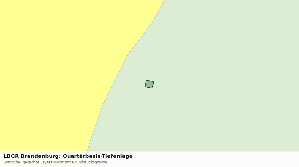Statische Kartenansicht: LBGR Brandenburg: Quartärbasis-Tiefenlage