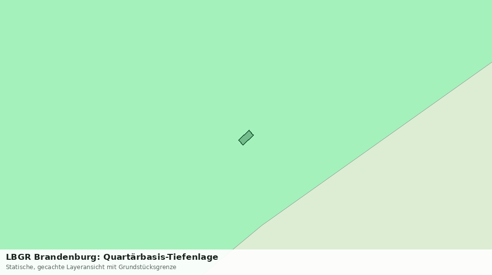 Statische Kartenansicht: LBGR Brandenburg: Quartärbasis-Tiefenlage
