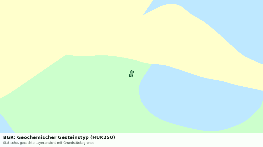 Statische Kartenansicht: BGR: Geochemischer Gesteinstyp (HÜK250)
