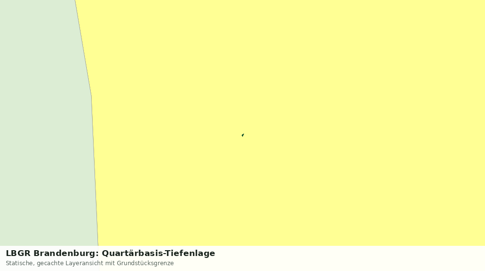 Statische Kartenansicht: LBGR Brandenburg: Quartärbasis-Tiefenlage