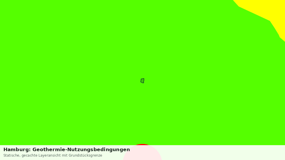 Statische Kartenansicht: Hamburg: Geothermie-Nutzungsbedingungen