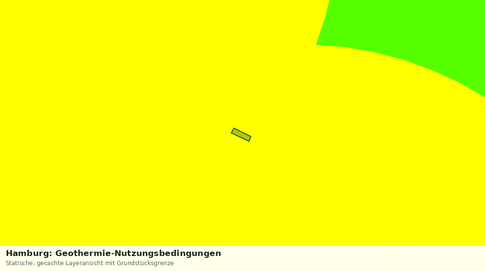 Statische Kartenansicht: Hamburg: Geothermie-Nutzungsbedingungen