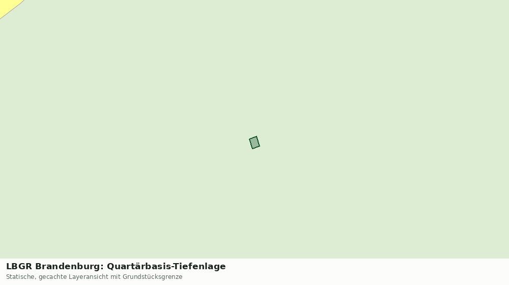 Statische Kartenansicht: LBGR Brandenburg: Quartärbasis-Tiefenlage