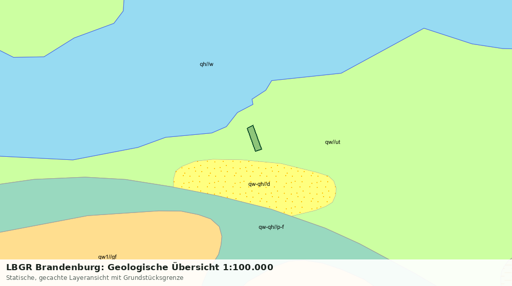Statische Kartenansicht: LBGR Brandenburg: Geologische Übersicht 1:100.000