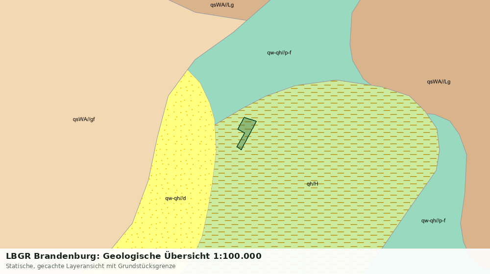 Statische Kartenansicht: LBGR Brandenburg: Geologische Übersicht 1:100.000
