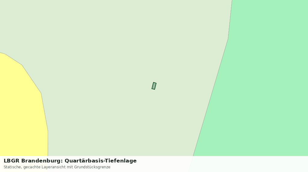 Statische Kartenansicht: LBGR Brandenburg: Quartärbasis-Tiefenlage
