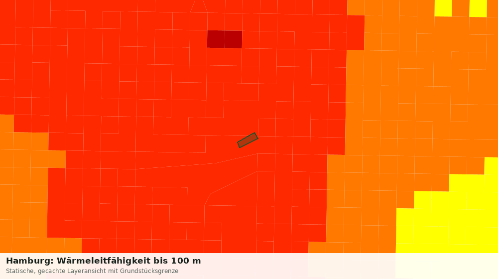 Statische Kartenansicht: Hamburg: Wärmeleitfähigkeit bis 100 m
