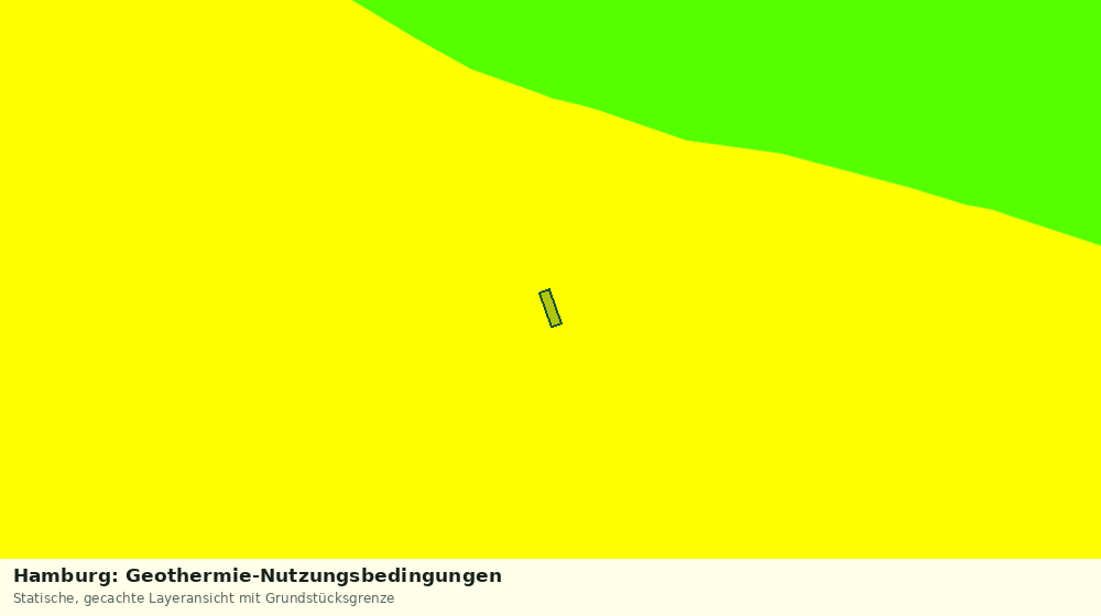 Statische Kartenansicht: Hamburg: Geothermie-Nutzungsbedingungen
