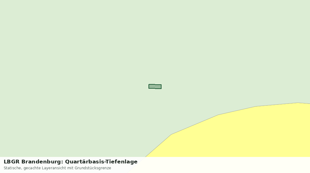 Statische Kartenansicht: LBGR Brandenburg: Quartärbasis-Tiefenlage