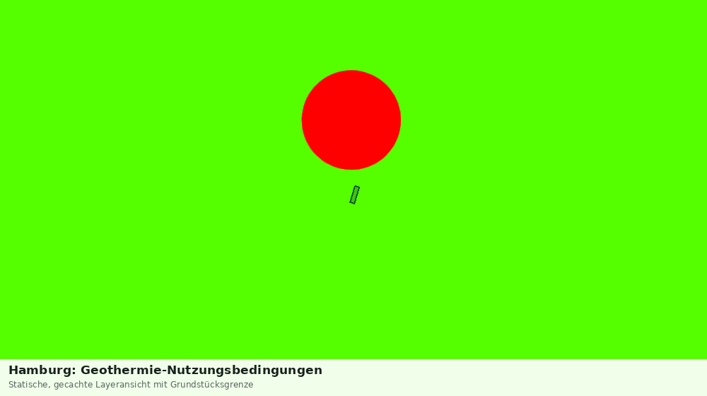 Statische Kartenansicht: Hamburg: Geothermie-Nutzungsbedingungen