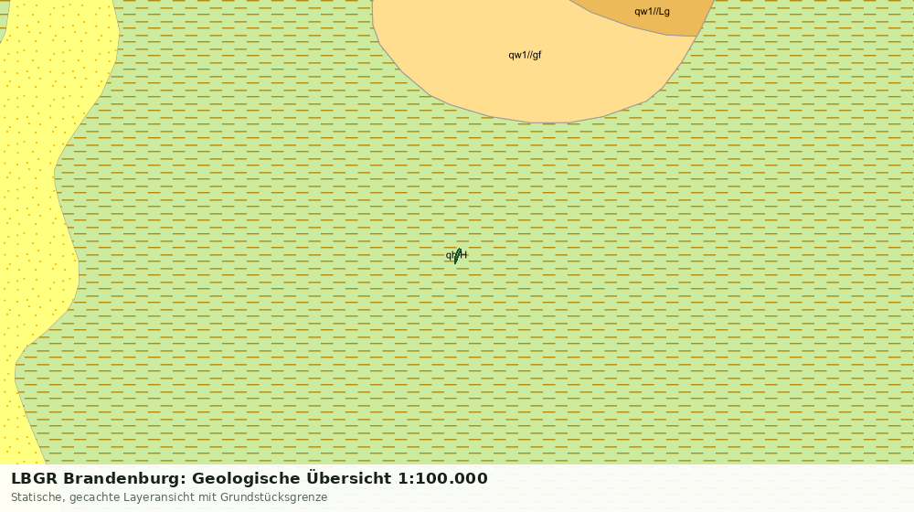 Statische Kartenansicht: LBGR Brandenburg: Geologische Übersicht 1:100.000