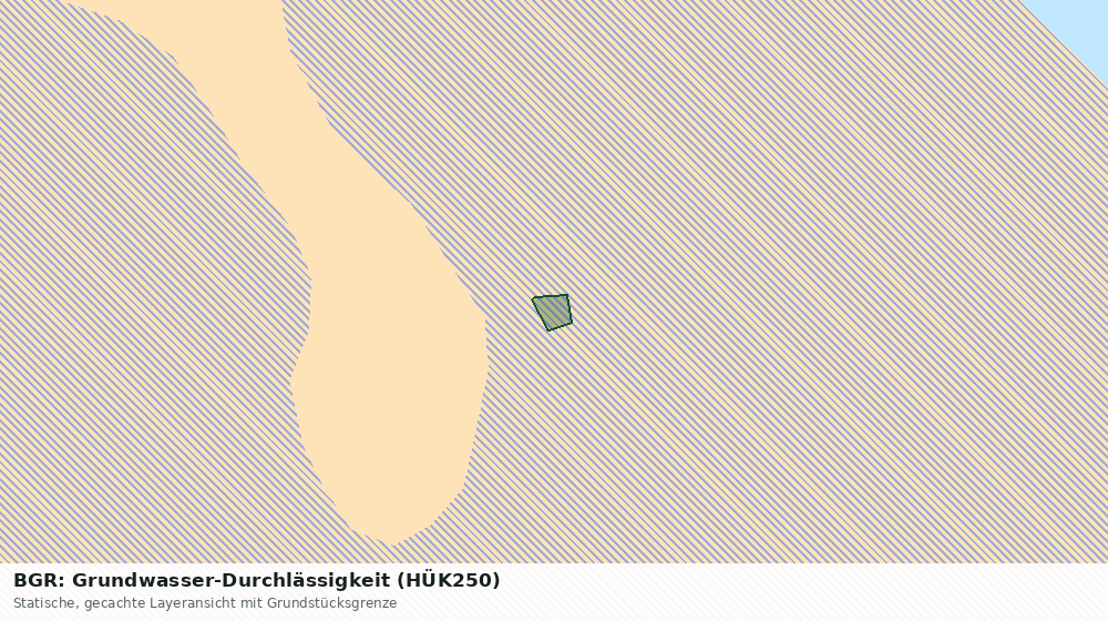 Statische Kartenansicht: BGR: Grundwasser-Durchlässigkeit (HÜK250)