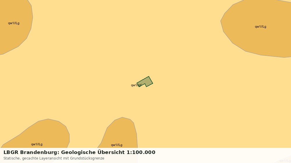 Statische Kartenansicht: LBGR Brandenburg: Geologische Übersicht 1:100.000