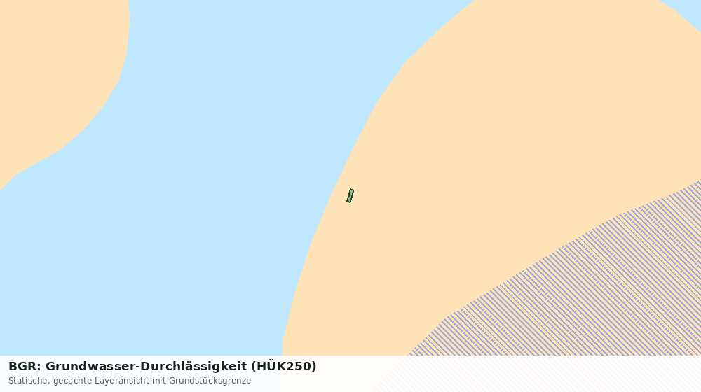 Statische Kartenansicht: BGR: Grundwasser-Durchlässigkeit (HÜK250)
