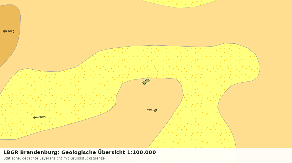 Statische Kartenansicht: LBGR Brandenburg: Geologische Übersicht 1:100.000