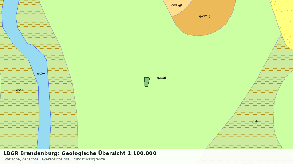 Statische Kartenansicht: LBGR Brandenburg: Geologische Übersicht 1:100.000