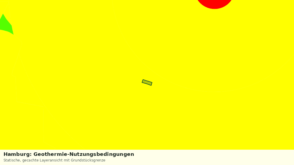 Statische Kartenansicht: Hamburg: Geothermie-Nutzungsbedingungen