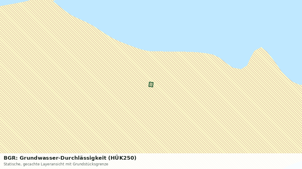 Statische Kartenansicht: BGR: Grundwasser-Durchlässigkeit (HÜK250)