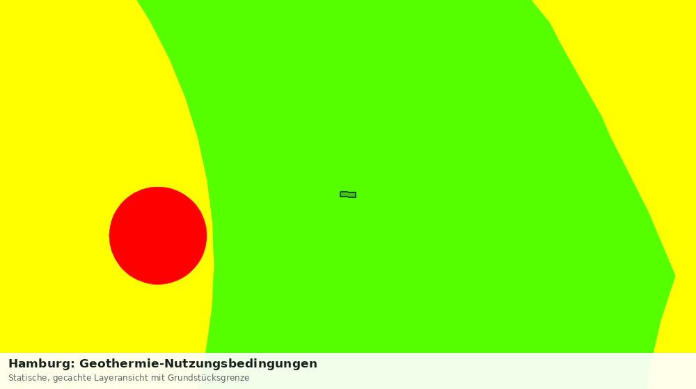 Statische Kartenansicht: Hamburg: Geothermie-Nutzungsbedingungen
