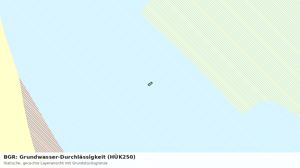 Statische Kartenansicht: BGR: Grundwasser-Durchlässigkeit (HÜK250)