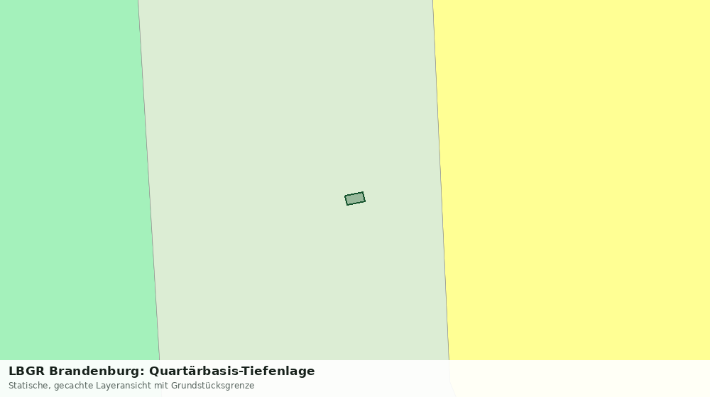 Statische Kartenansicht: LBGR Brandenburg: Quartärbasis-Tiefenlage