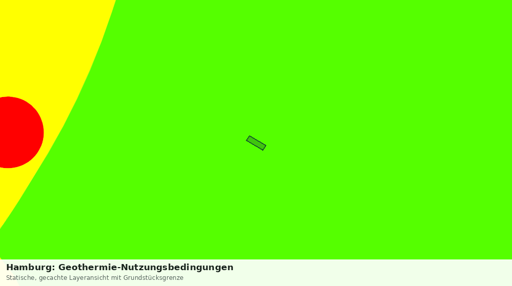 Statische Kartenansicht: Hamburg: Geothermie-Nutzungsbedingungen