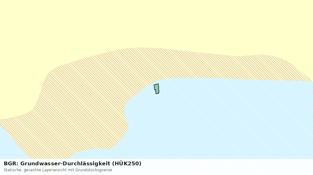 Statische Kartenansicht: BGR: Grundwasser-Durchlässigkeit (HÜK250)