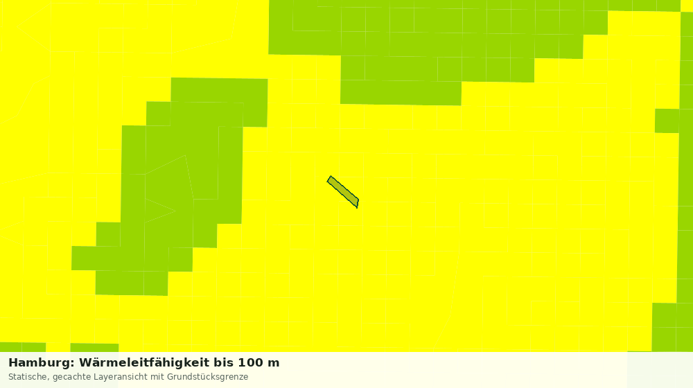 Statische Kartenansicht: Hamburg: Wärmeleitfähigkeit bis 100 m