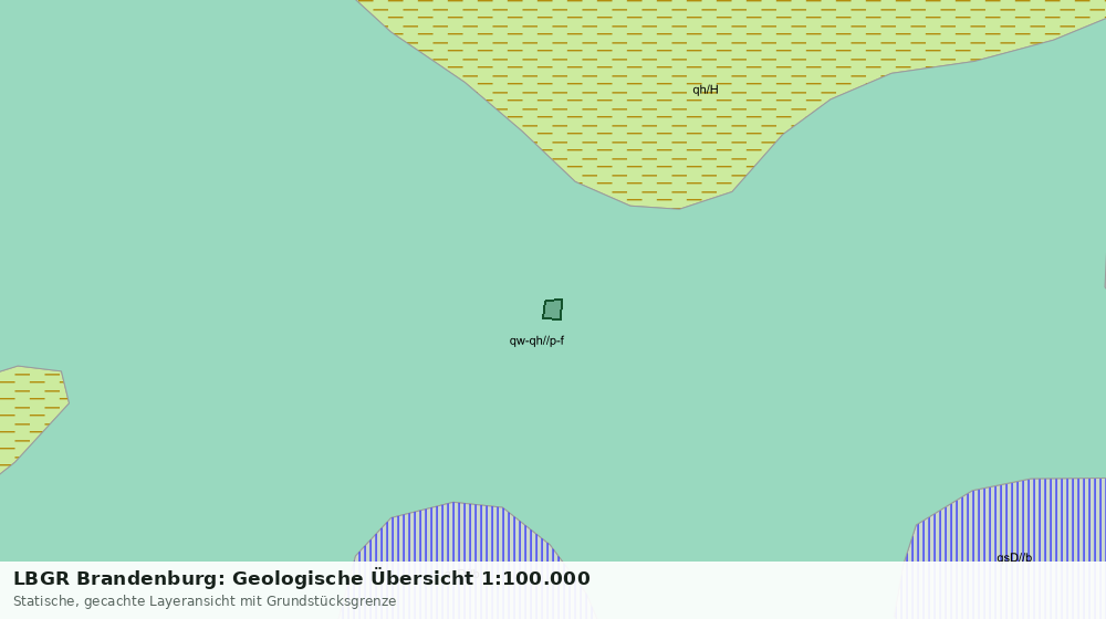 Statische Kartenansicht: LBGR Brandenburg: Geologische Übersicht 1:100.000