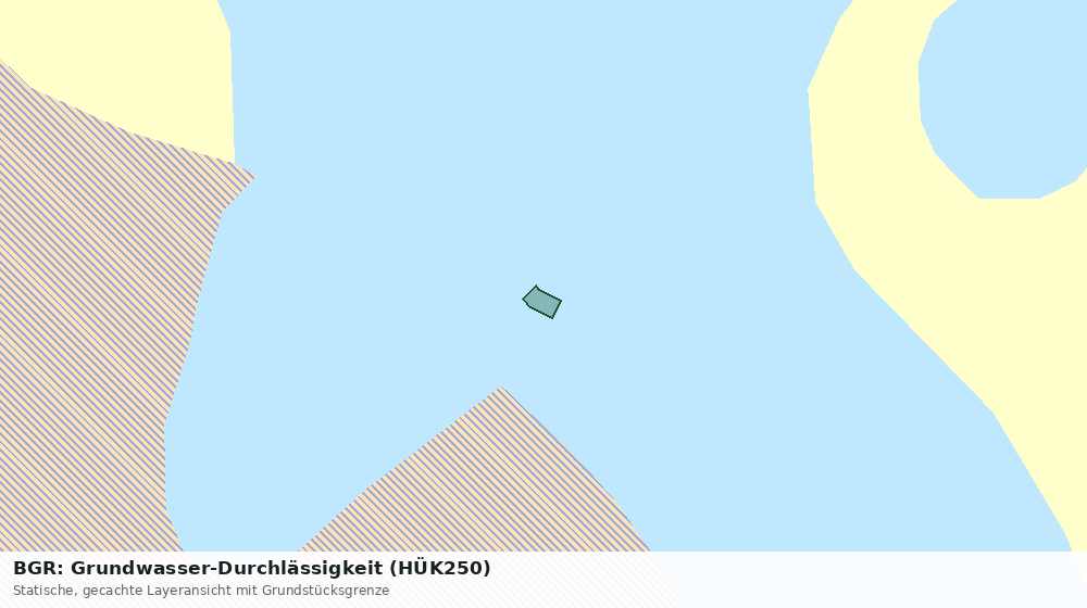 Statische Kartenansicht: BGR: Grundwasser-Durchlässigkeit (HÜK250)