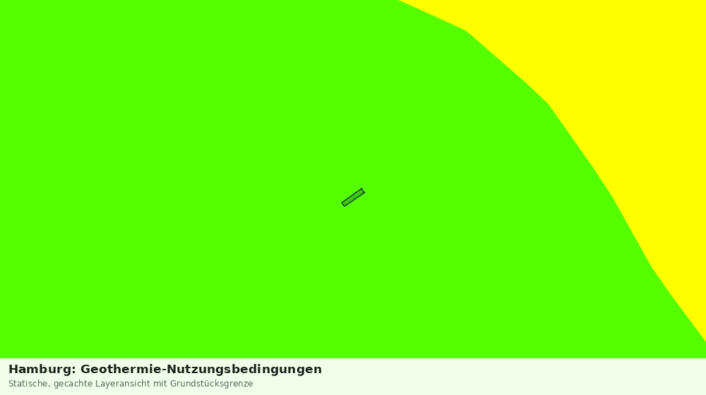 Statische Kartenansicht: Hamburg: Geothermie-Nutzungsbedingungen
