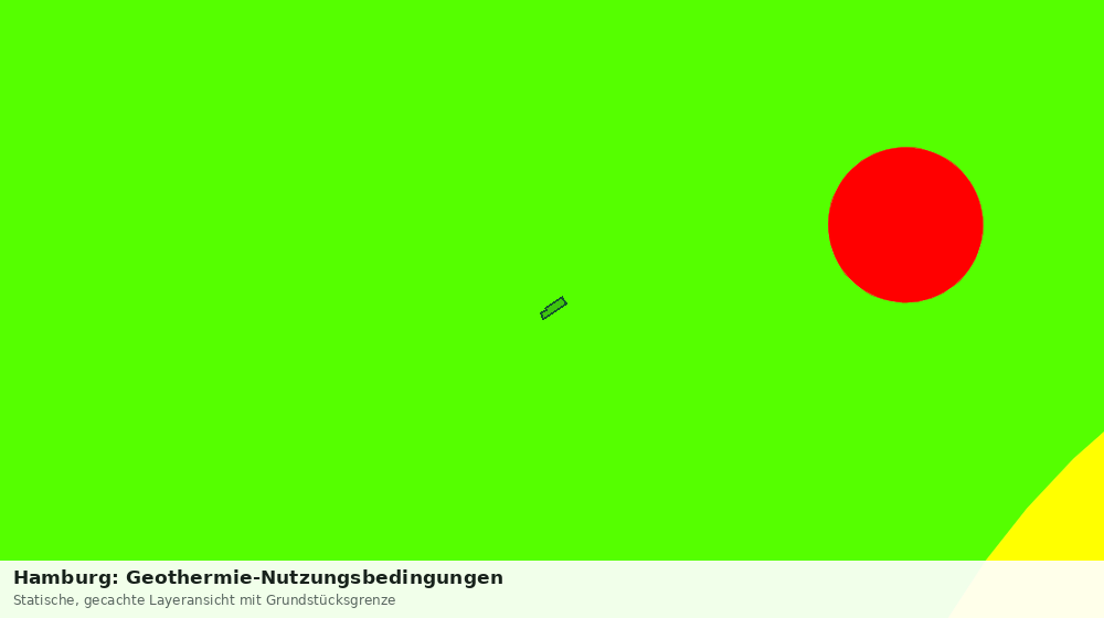 Statische Kartenansicht: Hamburg: Geothermie-Nutzungsbedingungen