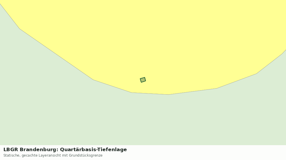Statische Kartenansicht: LBGR Brandenburg: Quartärbasis-Tiefenlage