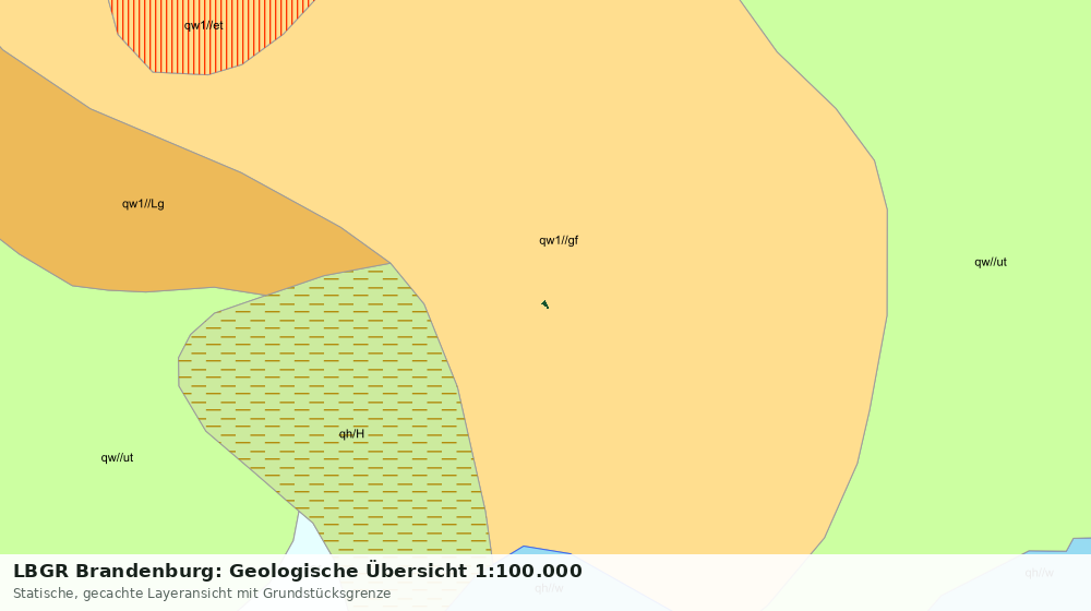 Statische Kartenansicht: LBGR Brandenburg: Geologische Übersicht 1:100.000