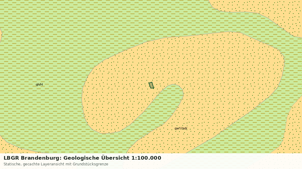 Statische Kartenansicht: LBGR Brandenburg: Geologische Übersicht 1:100.000