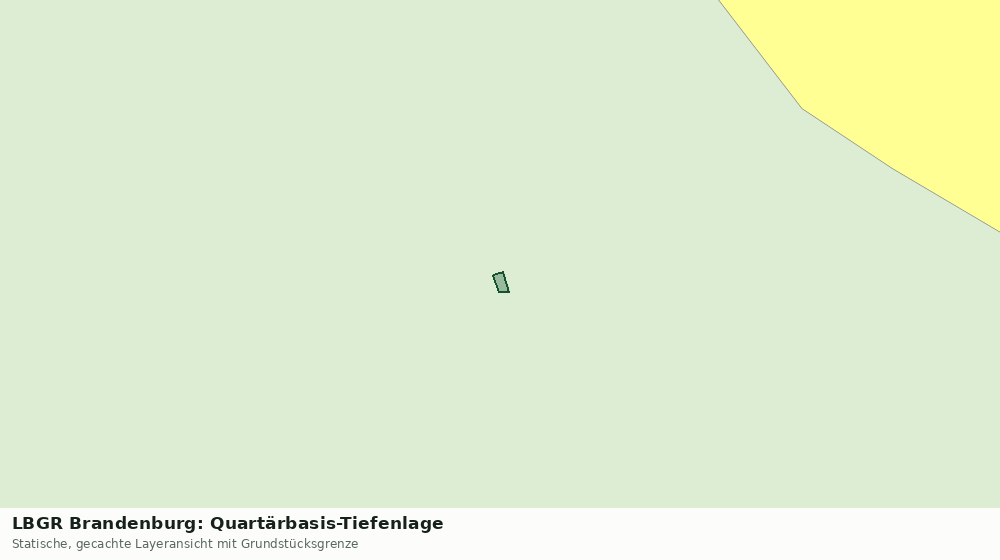 Statische Kartenansicht: LBGR Brandenburg: Quartärbasis-Tiefenlage